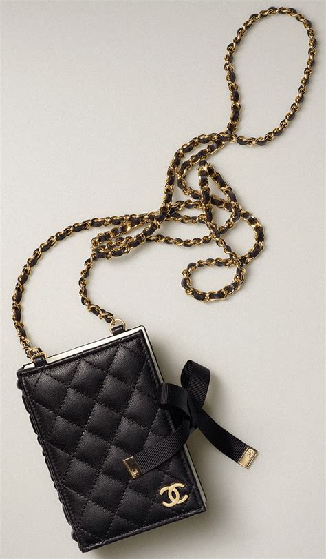 chanel book card holder with chain|Chanel classic wallet on chain.